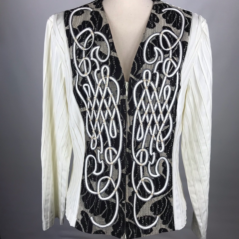 Alexandra Rosario Zip Jacket With Embellishments